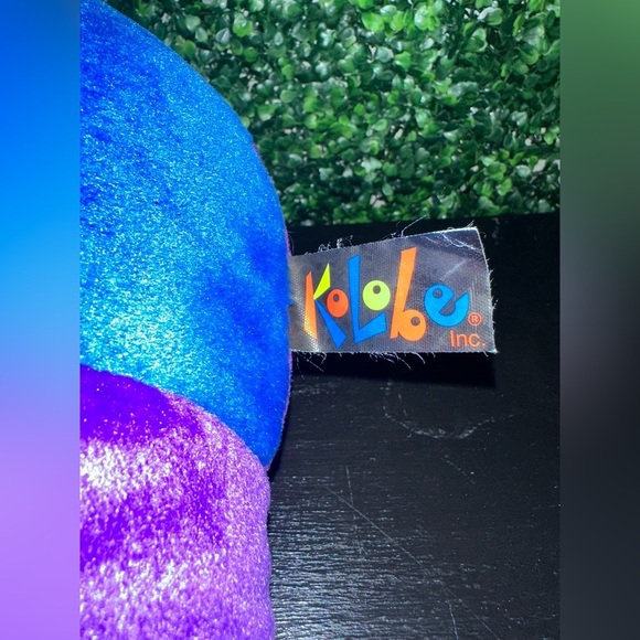 Vintage KOLOBE Stuffed Animal Teddy Bear Rainbow Plush - Picture 6 of 7